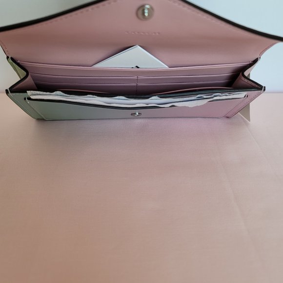 COACH Wyn Envelope Ombre Soft Smooth Leather Wallet- Pale Pistachio Multi - Picture 15 of 16